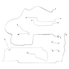 1987-93 Ford Mustang Complete Power Disc Brake Line Set Kit Lines Tube OE Steel picture