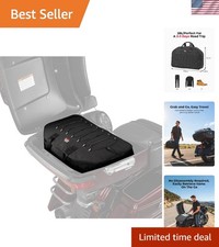 Stylish Black Striped 28L Motorcycle Organizer with  Construction picture