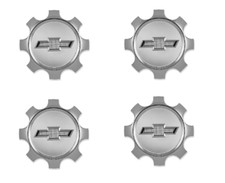 20-25 Chevrolet Silverado 2500 3500 4 Center Caps Chrome Bowtie Logo 84465269 OE picture