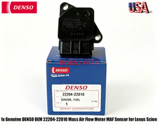 1x Genuine DENSO OEM 22204-22010 Mass Air Flow Meter MAF Sensor for Lexus Scion picture