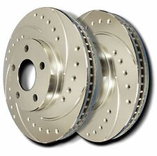 SP Performance F52-357-P Drilled Slotted Brake Rotors Zinc Coating L/R Pr Rear picture