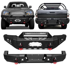 VISIDA Fits 2005-2015 Toyota Tacoma Front/Rear Bumper with Winch Plate &Lights picture