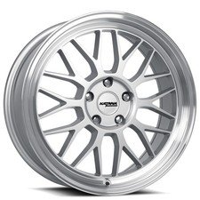 18x8 Katana Racing Wheels KR06 Gloss Silver with Machined Lip Rims (4pcs) picture