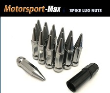 16 Pc Set Spike ATV Heptagon Locking Lug Nuts Kit ¦ Chrome ¦ 10x1.25 picture