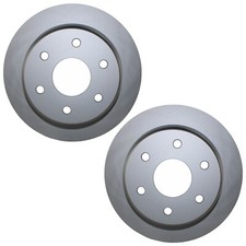 Bison Performance Pair Rear Coated 330mm Brake Rotors for Cadillac Chevrolet GMC picture