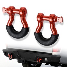 D-Ring Shackle Tow Hooks, 2 pcs, 3/4