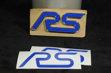 Ford Focus RS reflective blue inlay decal for Emblems (2 per order) picture