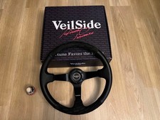 VeilSide Steering Wheel & Shift Knob Set 6MT Limited 100pcs Punching Leather  picture