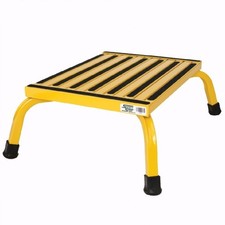 Safety Step C-08C Aluminum Transportation Step 1000 lb Rated - Self Level-YELLOW picture
