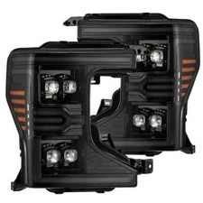For 20-22 Ford Super Duty AlphaRex Nova Alpha Black LED Projector Headlights picture