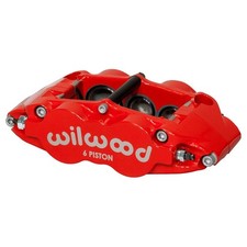 Wilwood Disc Brake Caliper - CALIPER,FNSL6R,1.75/1.25/1.25,1.10 ROTOR L/H,RED picture