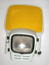Acerbes off road Motorcycle head light shell with wiring and mounting straps picture