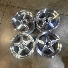 Used 18x8/18x9 Vors SP1 5x100/5x114.3 35/35 73.1 Silver Machined Wheels set(4) picture
