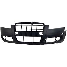 Front Bumper Cover For 2005-2008 Audi A6 Quattro w/ fog lamp holes Primed picture