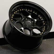 18x9.5 Gloss Black Wheels Aodhan DS01 DS1 5x114.3 30 (Set of 4)  73.1 picture