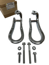 GM Chrome Tow Hooks Set For 2015-2019 GMC Sierra 2500 HD 3500 HD 84072464 NEW picture