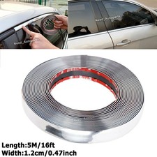 16FT Chrome Car Door Edge Molding Trim Seal Strip Scratch Protector Guard Decor picture