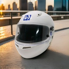 HJC Motorsports AR10 II Full Face Helmet White Clear Visor Size L large Clean picture