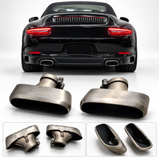 OEM Porsche 911 991.2 Exhaust Tips Left & Right Pair Genuine Factory picture