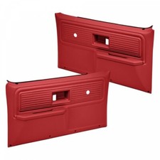 Coverlay 18-34N 77-80 Chevy GMC Truck Door Panels For No Power Red picture