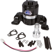 Black Big Block Chevy Electric Water Pump 396 427 454 EWP BBC High Volume Flow picture