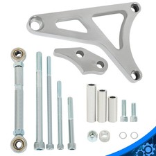 For SBF Ford 289 302 5.0L 68-93 Polished Aluminum Alternator Bracket+Tension Rod picture