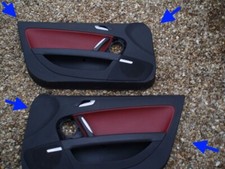 AUDI TT TTS BLACK RED STITCHED BOSE GRILLE 2012 LEATHER DOOR CARDS MK2 8J 85K picture
