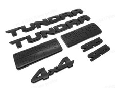 7PCS BLACKOUT EMBLEMS OVERLAY KIT 2014-2021 for TUNDRA SR5 5.7L V8 iforce 4X4 picture