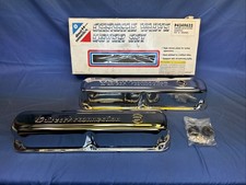 NOS Original P4349632 Direct Connection Chrome Valve Cover Set For SB Chrysler picture