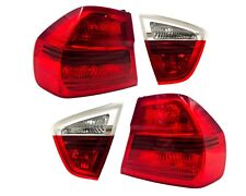 06-08 BMW E90 REAR LEFT & RIGHT INNER OUTER TAIL LIGHT LAMP SET OF 4 OEM picture