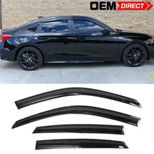 For 22-26 Honda Civic Sedan 4PCS Mugen Style Window Visors Windshield Rain Guard picture