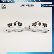 20-25 PORSCHE TAYCAN RWD Rear Left / Right White Brake Caliper OEM 27K picture