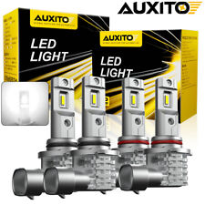 4x AUXITO 9005 9006 LED Combo Headlight Bulbs High Low Beam Kit Extremely White picture