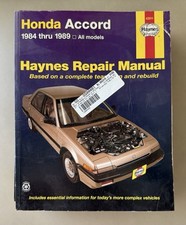 HAYNES Honda Accord 1984-89 All Models Repair Manual 42011 picture