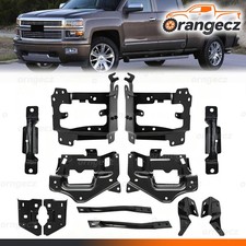 For 2014-2015 Chevrolet Silverado 1500 Front Bumper Support Mount Bracket Set picture