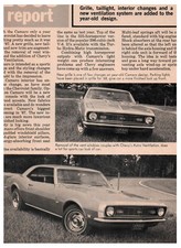 1968 CHEVROLET CAMARO INTRODUCTION ARTICLE CHEVY RS SS picture