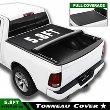 FOR 2019-2026 Chevy Silverado/ GMC Sierra 1500 5.8FT Tonneau Cover Soft Roll-up picture