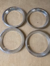 GM ORIGINAL SET OF 1965-1968 PONTIAC 14  RALLY I TRIM RINGS 4 Clips Excellent Co picture