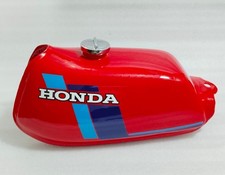 Honda ATC70 Red Painted Steel Fuel Petrol Tank 1978-1985 Model + Cap DUTYFREE picture