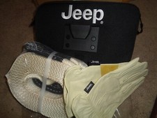 NEW JEEP / TRAILHAWK OFF ROAD TOW STRAP / GLOVES STORAGE KIT - MOPAR 82213731 picture