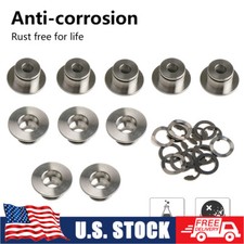 Titanium Alloy Brake Disc Bobbins Kit w/ Circlips For Honda BMW Suzuki Ducati picture