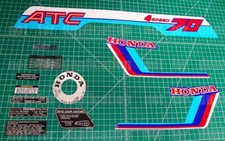 1983 83'  ATC 70 BLUE Christmas Edition 12pc Graphic decals stickers calcomanias picture