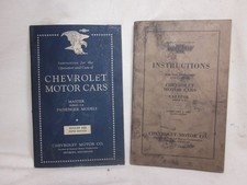 2 antique CHEVROLET MOTOR CARS booklets manuals Instruction Operation 1927 1933 picture