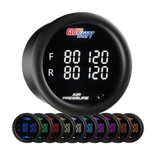 GlowShift Quad Digital Air Pressure Suspension Gauge Kit w/ Sensor, 10 Color picture