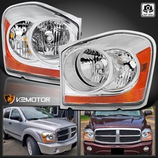 Fits 2004-2006 Dodge Durango Replacement Headlights Head Lamps Left+Right 04-06 picture