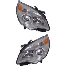 Headlight Set For 2010-2015 Chevrolet Equinox Left and Right Reflector Type 2Pc picture