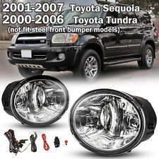 Pair Fog Lights For 2000-2006 Toyota Tundra / 2001-2007 Toyota Sequoia Fog Lamps picture