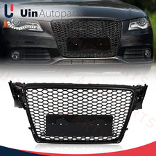 Honeycomb Front Grille For 2009 2010 2011 2012 Audi A4 S4 B8 Sport RS4 Style picture
