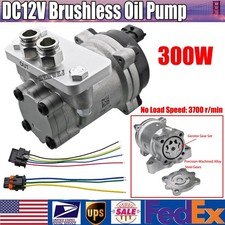 DC 12V 300W High-Magnetic Brushless Motor Gear Pump Automotive Electric Oil Pump picture