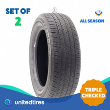 Set of (2) Used 235/60R18 Bridgestone Ecopia H/L 422 Plus 103H - 7/32 picture